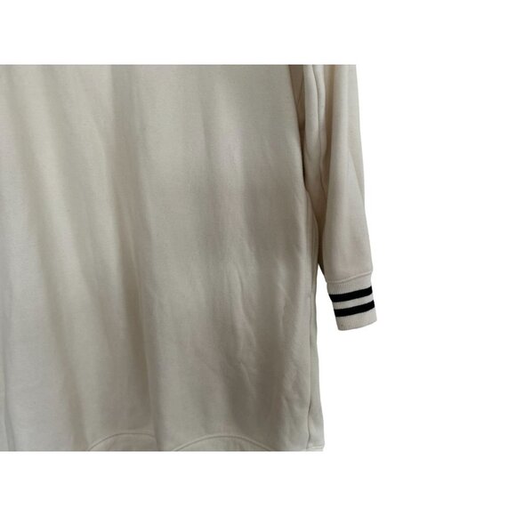 UNIQLO X-Long White Sweatshirt Black Details Size Large - Picture 7 of 8